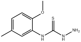 N-(2-甲氧基-5-甲基苯基)肼硫代甲酰胺, 71058-34-9, 结构式