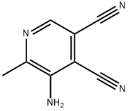 3,4-Pyridinedicarbonitrile,  5-amino-6-methyl- Structure