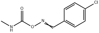 Benzaldehyde, 4-chloro-, O-((methylamino)carbonyl)oxime Struktur
