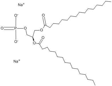 1,2-二软脂酰基-SN-甘油基-3-膦钠盐, 71065-87-7, 结构式