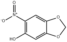 6-硝基-1,3-苯并二恶茂-5-醇, 7107-10-0, 结构式