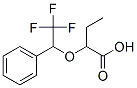 2-(2,2,2-trifluoro-1-phenylethoxy)butyric acid Structure