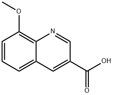 3-Quinolinecarboxylicacid,8-methoxy-(9CI) Struktur