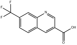 7-(トリフルオロメチル)キノリン-3-カルボン酸 化学構造式