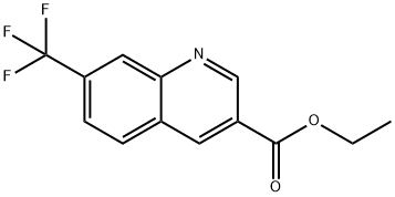 7-三氟甲基喹啉-3-甲酸乙酯 结构式