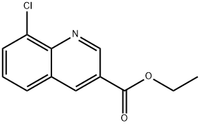 8-クロロキノリン-3-カルボン酸エチル 化学構造式