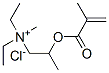 diethylmethyl[2-[(2-methyl-1-oxoallyl)oxy]propyl]ammonium chloride Structure