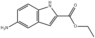 5-アミノ-1H-インドール-2-カルボン酸エチル 化学構造式