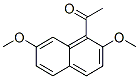 1-acetyl-2,7-dimethoxynaphthalene 化学構造式