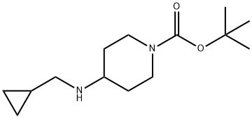 N-BOC-4-(环丙甲基氨基)哌啶, 710973-92-5, 结构式