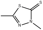 2,4-ジメチル-Δ2-1,3,4-チアジアゾリン-5-チオン 化学構造式