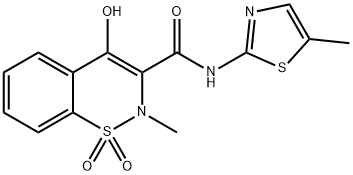 美洛昔康原料药,71125-38-7,结构式