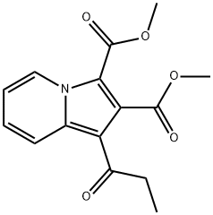 1-Propionyl-2,3-indolizinedicarboxylic acid dimethyl ester Struktur