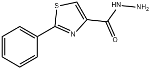 2-PHENYL-1,3-THIAZOLE-4-CARBOHYDRAZIDE 化学構造式