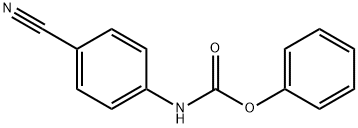 苯基-N-(4-氰基苯基)氨基甲酸酯, 71130-54-6, 结构式