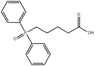 5-(Diphenylphosphinyl)pentanoic Acid, 71140-70-0, 结构式