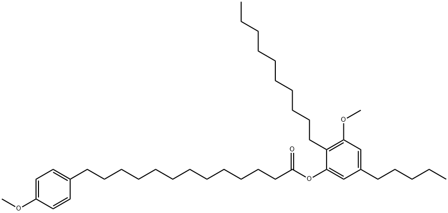 13-(4-Methoxyphenyl)tridecanoic acid 2-decyl-3-methoxy-5-pentylphenyl ester|