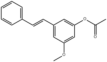 (E)-3-ACETOXY-5-METHOXYSTILBENE, 71144-78-0, 结构式