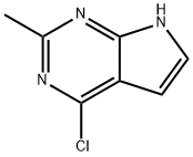 4-氯-2-甲基-1H-吡咯并[2,3-d]嘧啶,71149-52-5,结构式