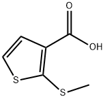 2-(甲基硫代)噻吩-3-羧酸,71154-30-8,结构式
