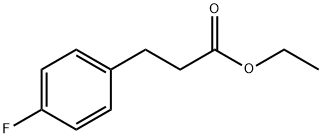 3-(4-フルオロフェニル)プロパン酸エチル 化学構造式