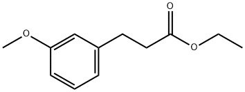 3-メトキシベンゼンプロピオン酸エチル 化学構造式