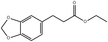 3-(1,3-ベンゾジオキソール-5-イル)プロピオン酸エチル 化学構造式