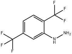 2,5-二三氟甲基苯肼, 711602-67-4, 结构式