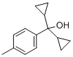 α,α-ジシクロプロピル-4-メチルベンゼンメタノール 化学構造式