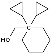 alpha,alpha-dicyclopropylcyclohexylmethanol  Struktur