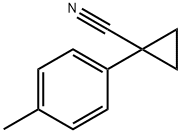 1-(4-メチルフェニル)シクロプロパンカルボニトリル 化学構造式