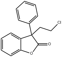 Benzofuranone, 3-(2-chloroethyl)-3-phenyl-2(3H)-, 化学構造式