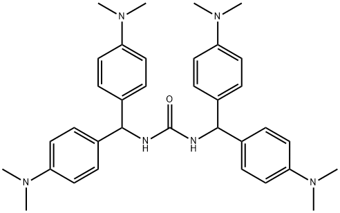 1,3-bis[bis[4-(dimethylamino)phenyl]methyl]urea 结构式