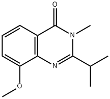 4(3H)-Quinazolinone,  8-methoxy-3-methyl-2-(1-methylethyl)-,71182-28-0,结构式