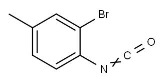 2-溴-4-甲基苯基异氰酸酯, 71189-13-4, 结构式