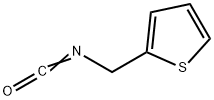 2-(イソシアナトメチル)チオフェン 化学構造式