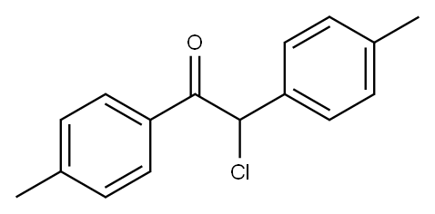 2-氯-1,2-双(4-甲基苯基)乙酮 结构式