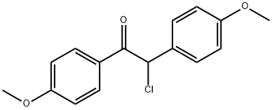 2-CHLORO-1,2-BIS-(4-METHOXY-PHENYL)-ETHANONE Structure