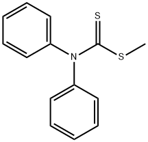 Methyldiphenylcarbamodithioate Structure