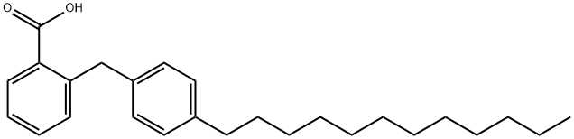 2-[(4-Dodecylphenyl)methyl]benzoic acid Structure