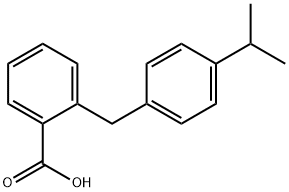 2-[[4-(1-Methylethyl)phenyl]methyl]benzoic acid Struktur