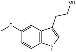 5-メトキシ-3-(2-ヒドロキシエチル)-1H-インドール 化学構造式