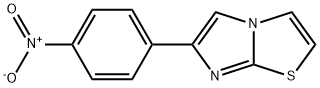 6-(4-ニトロフェニル)イミダゾ[2,1-b]チアゾール 化学構造式