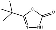 5-(1,1-ジメチルエチル)-1,3,4-オキサジアゾール-2(3H)-オン 化学構造式