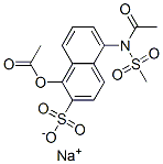 5-[Acetyl(methylsulfonyl)amino]-1-(acetyloxy)-2-naphthalenesulfonic acid sodium salt Structure
