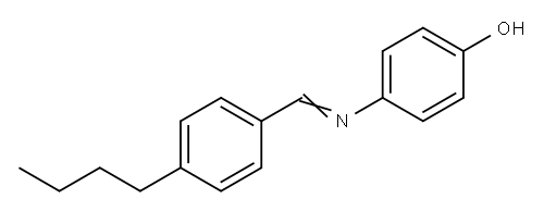 4-[[(4-Butylphenyl)methylene]amino]phenol 结构式