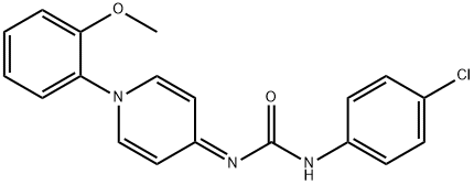 1-(o-Methoxyphenyl)-4-[(p-chlorophenylcarbamoyl)imino]-1,4-dihydropyridine Structure