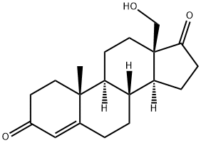 18-hydroxy-4-androstene-3,17-dione Structure
