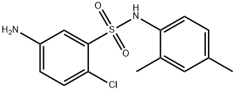 5-アミノ-2-クロロ-N-(2,4-ジメチルフェニル)ベンゼンスルホンアミド 化学構造式