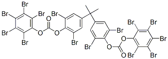 1,1'-(1-Methylethylidene)bis(2,6-dibromo-4,1-phenylene)bis[(oxycarbonyl)oxy]bis(2,3,4,5,6-pentabromobenzene)|